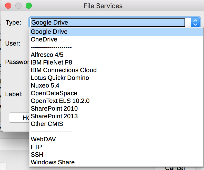 Remote Files access in LibreOffice