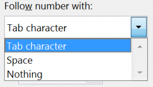 Foll number with in Multilevel List in Word 2016 for Windows
