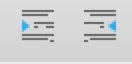 Increase and Decrease Indent icons in Formatting toolbar in LibreOffice Writer