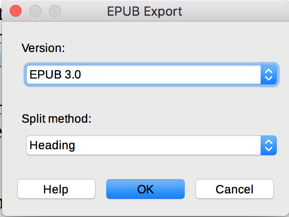 LibreOffice EPUB Export