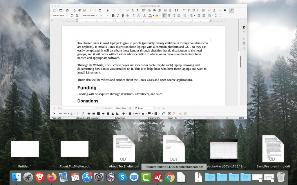 LibreOffice for Mac: Show All Documents